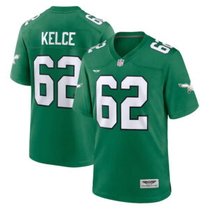 Jason Kelce Philadelphia Eagles CJP Apparel Game Jersey - Kelly Green