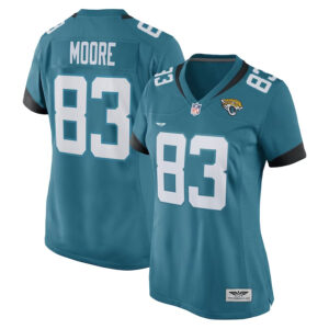 Jaylon Moore Jacksonville Jaguars CJP Apparel Women's Game Player Jersey - Teal