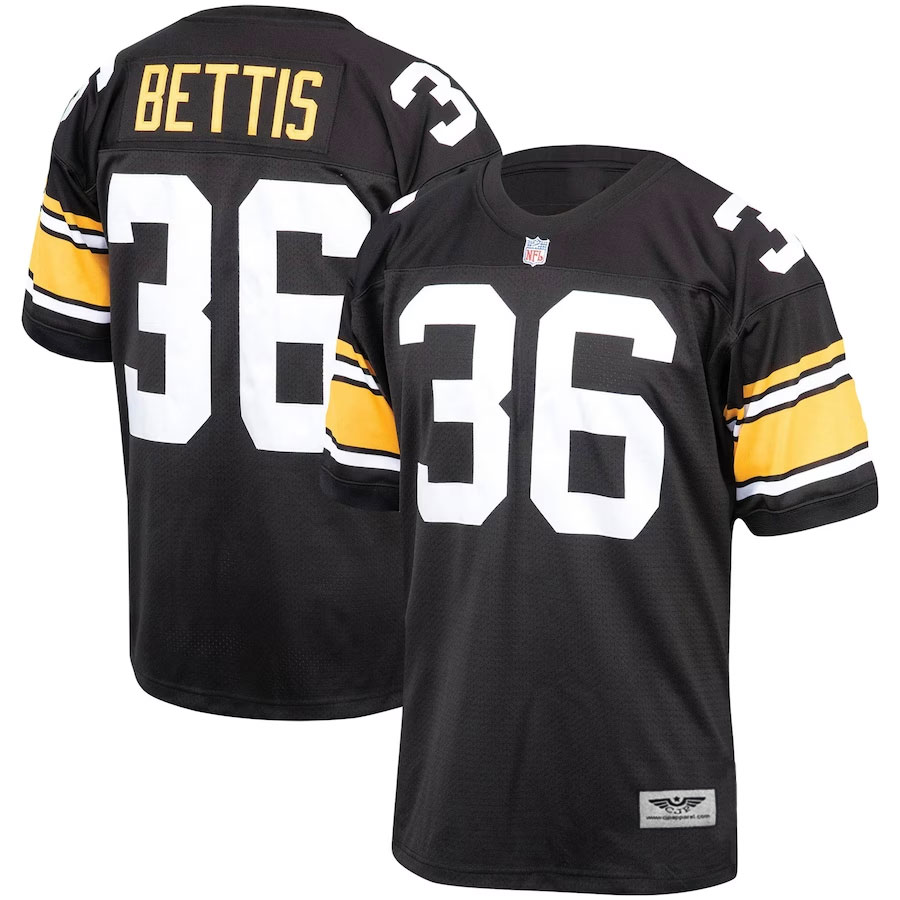 Jerome-Bettis-Pittsburgh-Steelers-Mitchell-&-Ness-2004-Pro-Throwback-Retired-Player-Jersey---Black