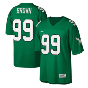 Jerome Brown Philadelphia Eagles CJP Apparel Legacy  Jersey - Kelly Green