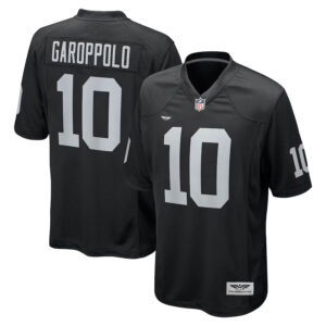 Jimmy Garoppolo Las Vegas Raiders CJP Apparel Game Player Jersey - Black