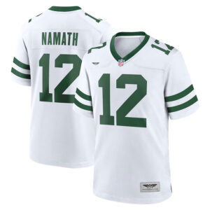 Joe Namath New York Jets  CJP Apparel Legacy Retired Player Game Jersey - White