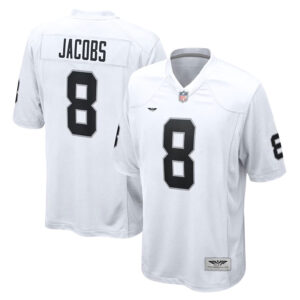 Josh Jacobs Las Vegas Raiders CJP Apparel Game Player Jersey - White