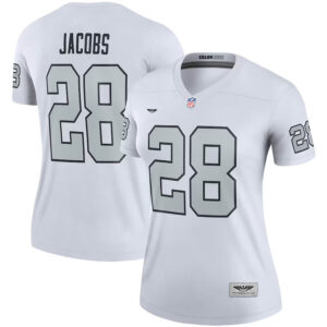 Josh Jacobs Las Vegas Raiders CJP Apparel Women's Color Rush Legend Player Jersey - White
