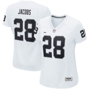 Josh Jacobs Las Vegas Raiders CJP Apparel Women's Player Game Team Jersey - White