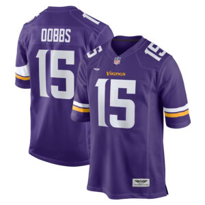 Joshua Dobbs Minnesota Vikings  CJP Apparel Game Jersey - Purple