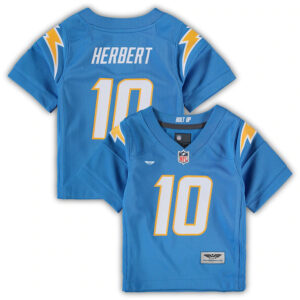 Justin Herbert Los Angeles Chargers CJP Apparel Game Jersey - Powder Blue