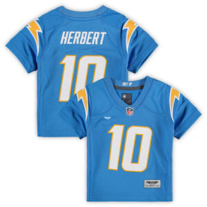 Justin Herbert Los Angeles Chargers CJP Apparel Game Jersey - Powder Blue