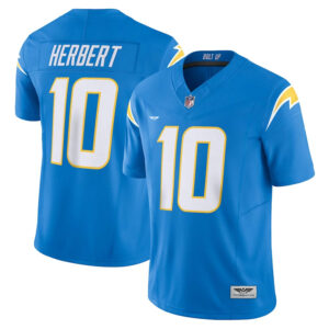 Justin Herbert Los Angeles Chargers CJP Apparel Vapor F.U.S.E. Limited Jersey - Powder Blue