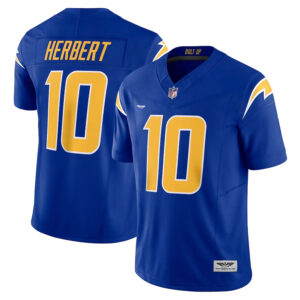 Justin Herbert Los Angeles Chargers CJP Apparel Vapor F.U.S.E. Limited Jersey - Royal