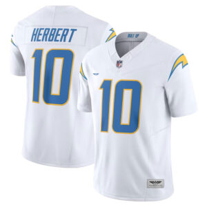 Justin Herbert Los Angeles Chargers CJP Apparel Vapor F.U.S.E. Limited Jersey - White