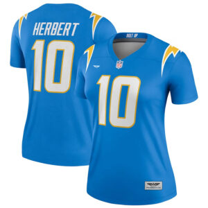 Justin Herbert Los Angeles Chargers CJP Apparel Women's Legend Jersey - Powder Blue