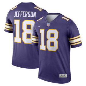 Justin Jefferson Minnesota Vikings  CJP Apparel Classic Legend Player Jersey - Purple