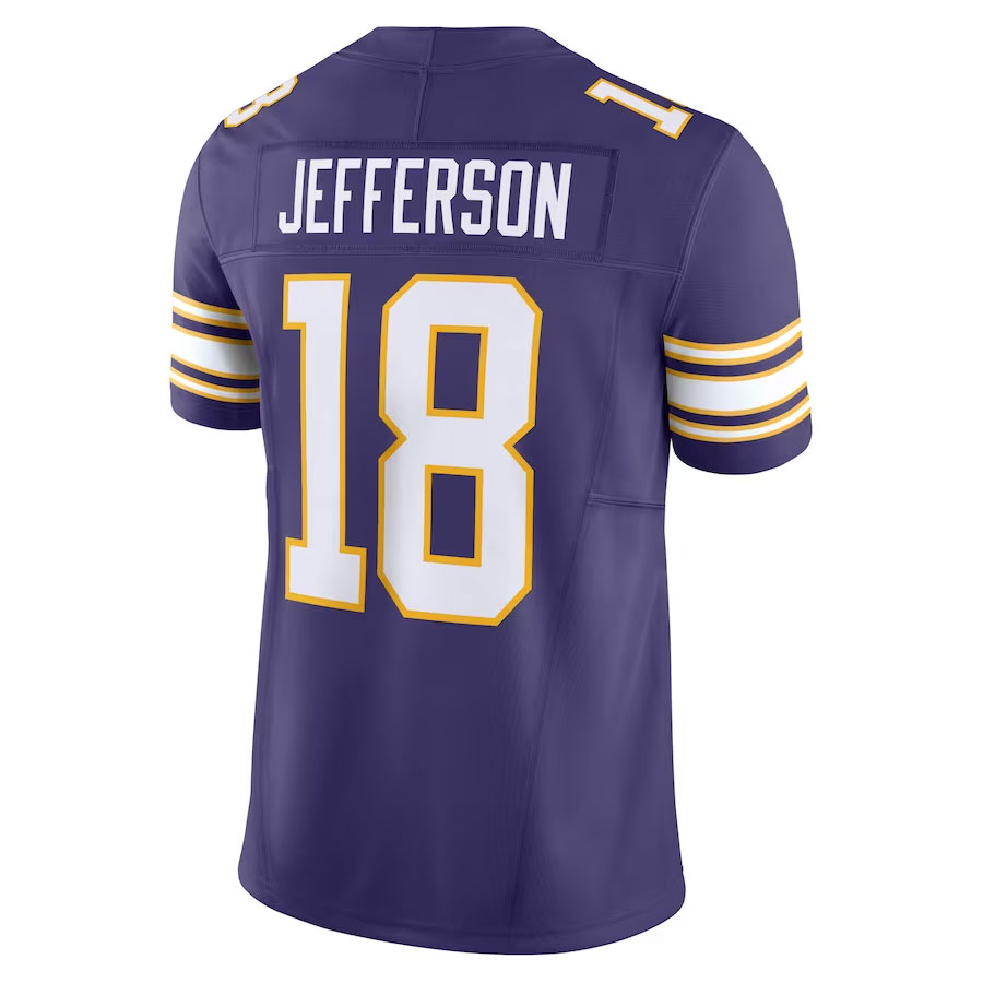 Justin-Jefferson-Minnesota-Vikings-CJP-Apparel-Vapor-F.U.S.E.Back-Viwe