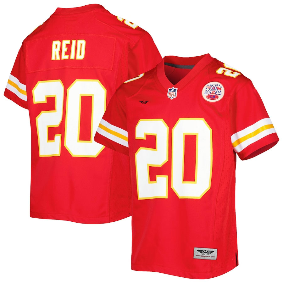Justin-Reid-Kansas-City-Chiefs-CJP-Apparel-Youth-Game-Jersey---Red