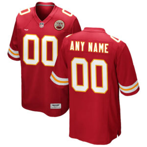 Kansas City Chiefs CJP Apparel  Custom Game Jersey - Red