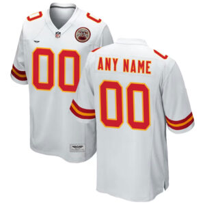 Kansas City Chiefs CJP Apparel Custom Game Jersey - White