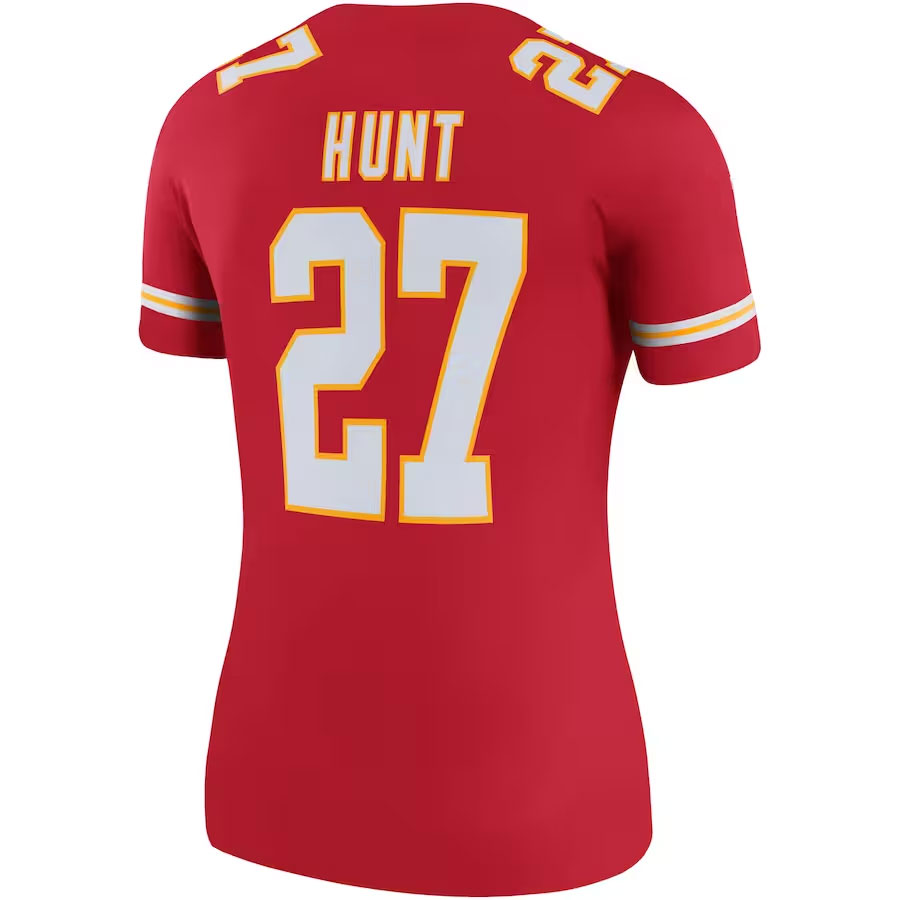 Kareem-Hunt-Kansas-City-Chiefs-CJP-Apparel-Women's-Color-Rush-Legend-Player-Jersey---Red.Back-Viwe
