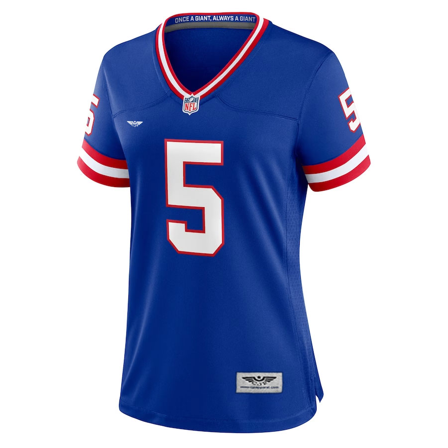 Kayvon-Thibodeaux-New-York-Giants-CJP-Apparel-Women's-Player-Jersey---Royal.Furent-Viwe