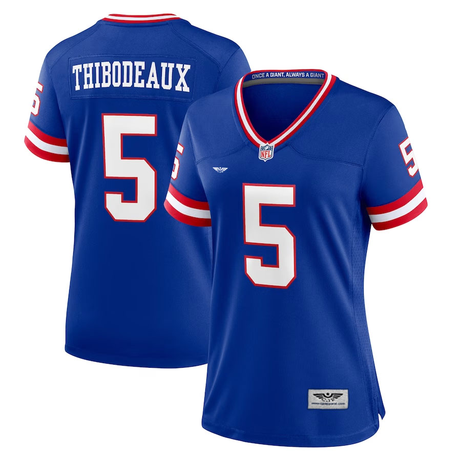 Kayvon-Thibodeaux-New-York-Giants-CJP-Apparel-Women's-Player-Jersey---Royal