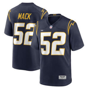 Khalil Mack Los Angeles Chargers CJP Apparel Alternate Game Jersey - Navy