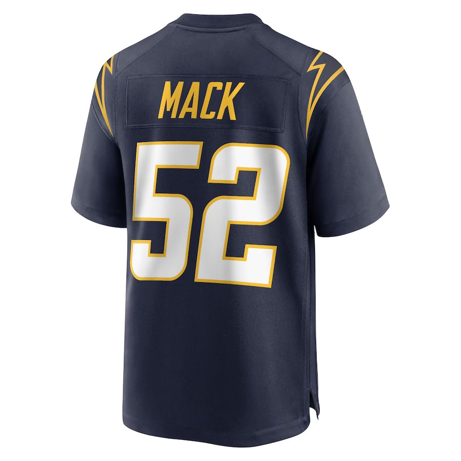 Khalil-Mack-Los-Angeles-Chargers-CJP-Apparel-Alternate-Game-Jersey---Navy.Back-Viwe