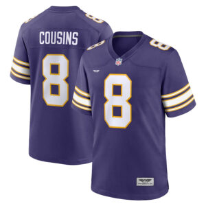 Kirk Cousins Minnesota Vikings  CJP Apparel Classic Player Game Jersey - Purple