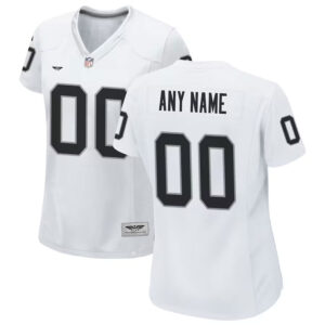 Las Vegas Raiders CJP Apparel Women's Custom Game Jersey - White