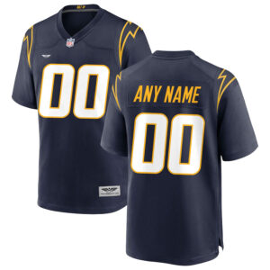 Los Angeles Chargers CJP Apparel Alternate Custom Game Jersey - Navy