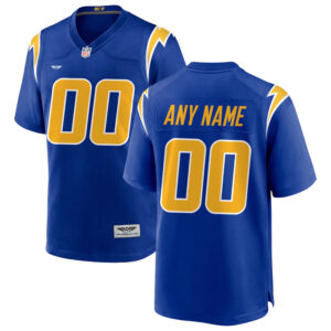 Los Angeles Chargers CJP Apparel Alternate Custom Game Jersey - Royal