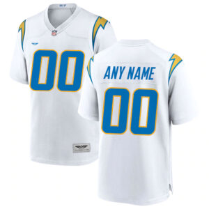 Los Angeles Chargers CJP Apparel Custom Game Jersey - White