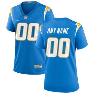 Los Angeles Chargers CJP Apparel Women's Custom Game Jersey - Powder Blue