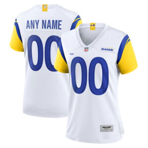 Los Angeles Rams CJP Apparel Women's Alternate Custom Jersey - White