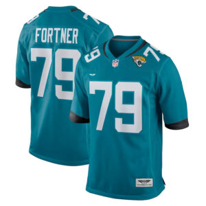 Luke Fortner Jacksonville Jaguars CJP Apparel Game Jersey - Teal