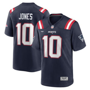 Mac Jones New England Patriots CJP Apparel Player Game Jersey - Navy