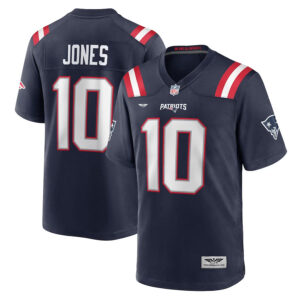 Mac Jones New England Patriots CJP Apparel Team Game Jersey - Navy