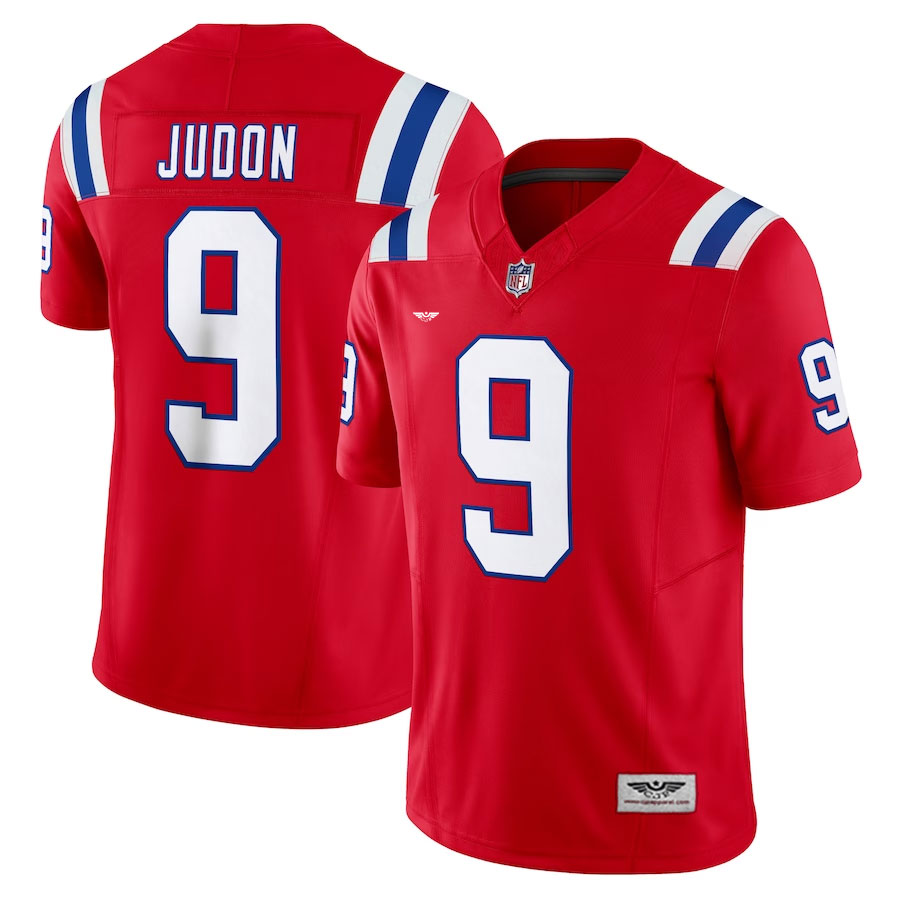 Matthew-Judon-New-England-Patriots-CJP-Apparel-Vapor-F.U.S.E.-Limited-Jersey---Red