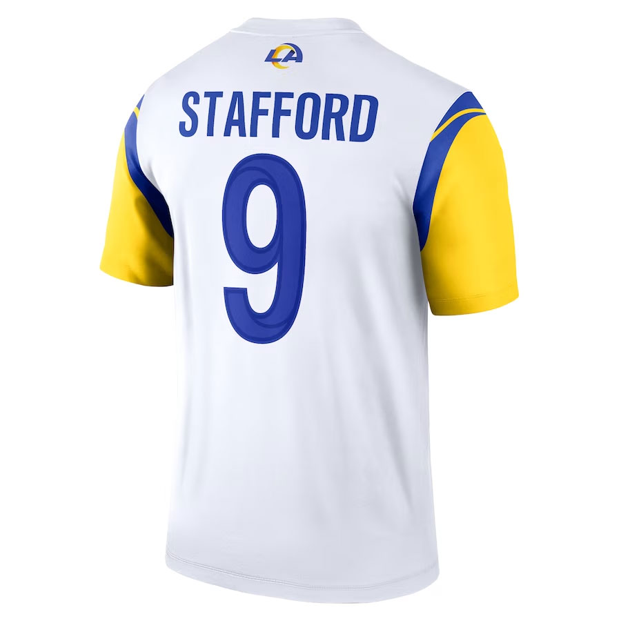 Matthew-Stafford-Los-Angeles-Rams-CJP-Apparel-Legend-Jersey---White.Back-Viwe
