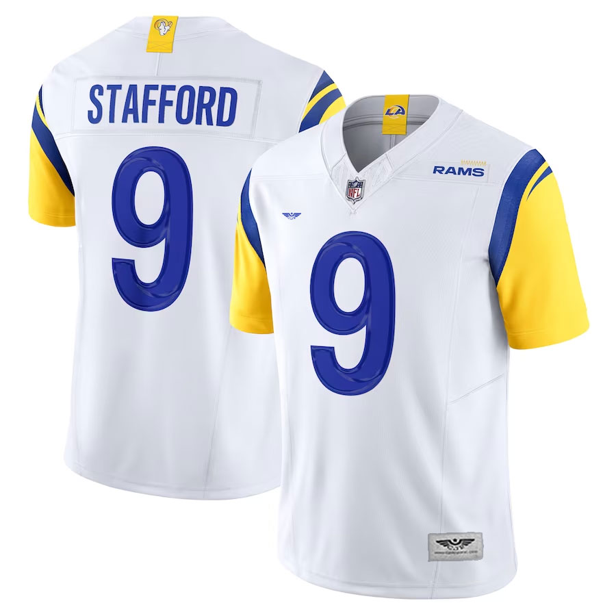Matthew-Stafford-Los-Angeles-Rams-CJP-Apparel-Vapor-F.U.S.E.-Limited-Jersey---White