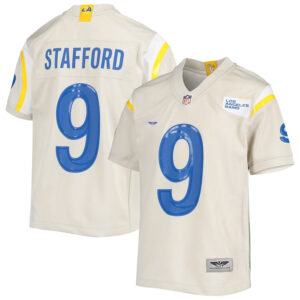 Matthew Stafford Los Angeles Rams CJP Apparel Game Jersey - Cream