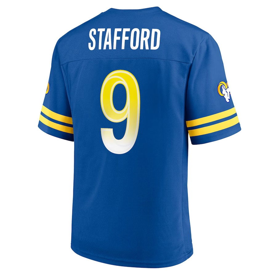 Men's-Matthew-Stafford-Royal-Los-Angeles-Rams-New-Player-Jersey.Back-Viwe