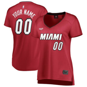 Miami Heat CJP Women's Custom Fast Break  Jersey - Wine Statement Edition