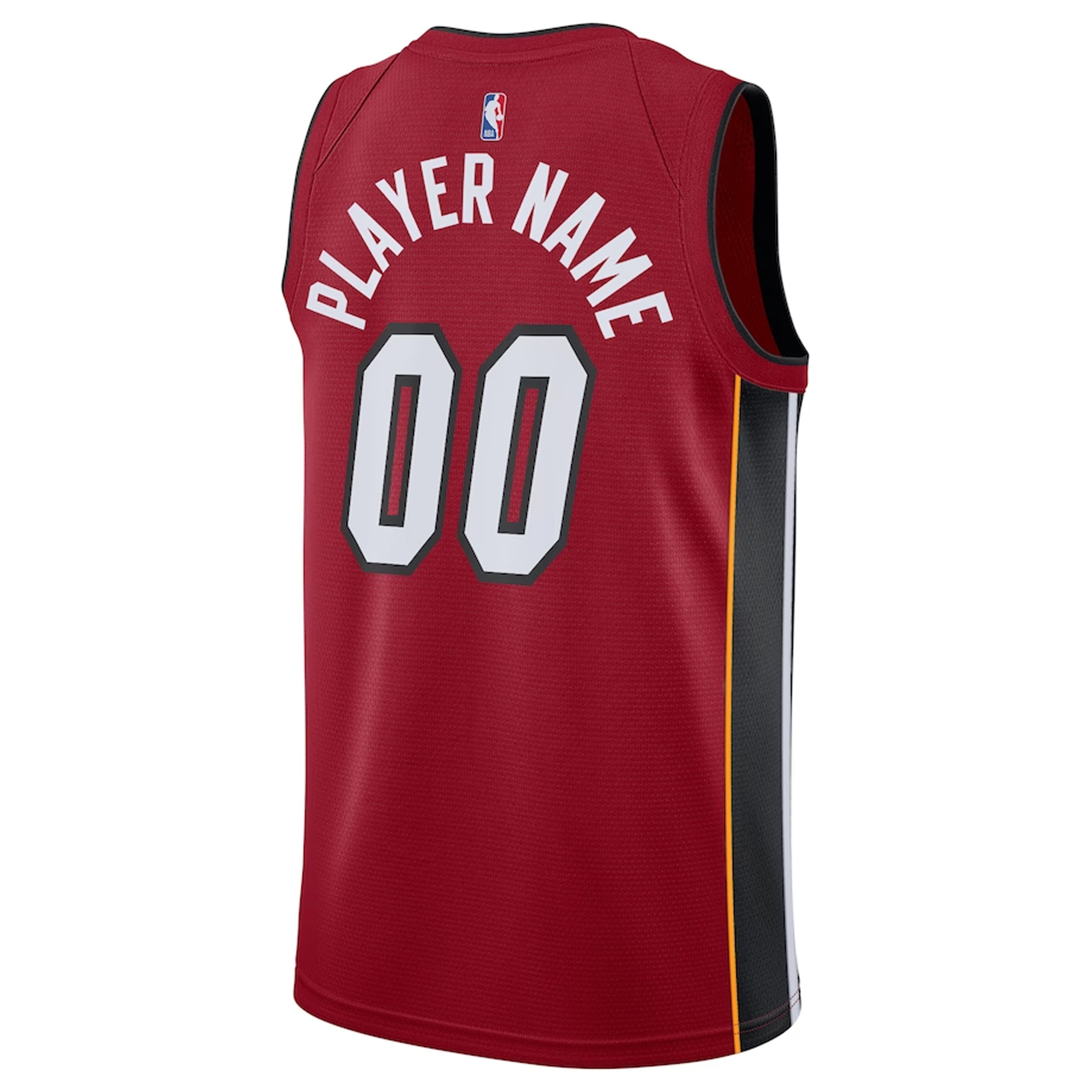 Miami Heat Jordan Brand Swingman Custom Jersey - Statement Edition - Red bck