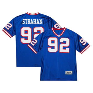 Michael Strahan New York Giants CJP Apparel 1993 Pro Throwback Retired Player Jersey - Royal