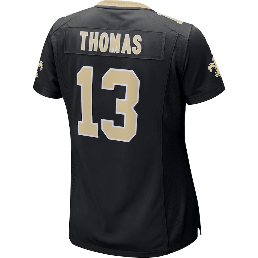 Michael-Thomas-New-Orleans-Saints-CJP-Apparel-Women's-Game-Player-Jersey---Black.Back-Viwe