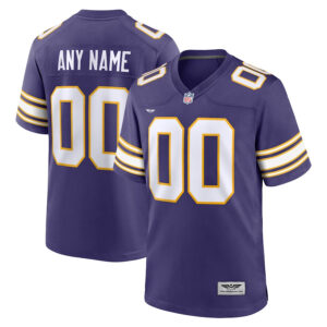 Minnesota Vikings CJP Apparel Classic Custom Game Jersey - Purple