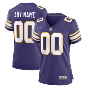 Minnesota Vikings CJP Apparel Women's Classic Custom Game Jersey - Purple
