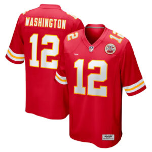 Montrell Washington Kansas City Chiefs CJP Apparel Team Game Jersey - Red