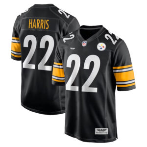 Najee Harris Pittsburgh Steelers CJP Apparel Game Jersey - Black