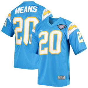 Natrone Means Los Angeles Chargers CJP Apparel 2004 Pro Throwback Retired Player Jersey - Powder Blue
